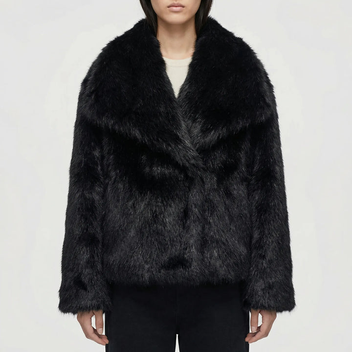 Plushova - Semi-Fitted Faux Fur Winter Jacket