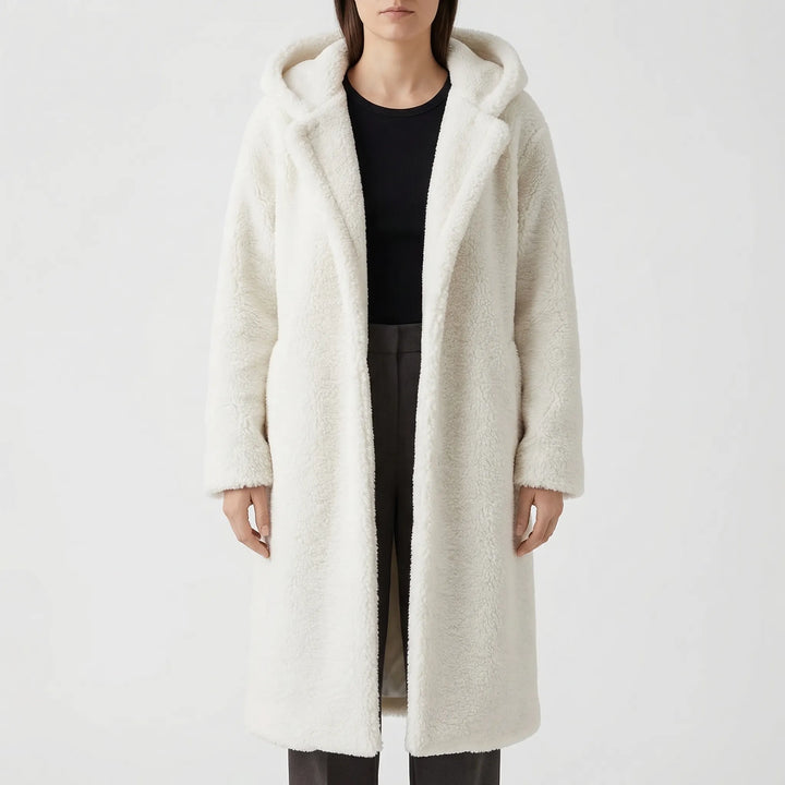 Plushwyn - Long Hooded Teddy-Texture Coat
