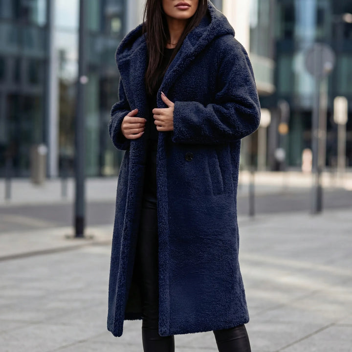 Plushwyn - Long Hooded Teddy-Texture Coat