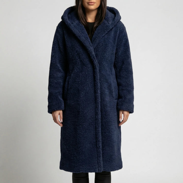 Plushwyn - Long Hooded Teddy-Texture Coat