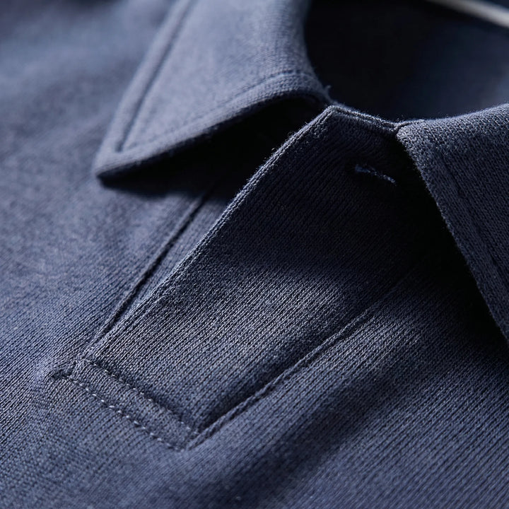 Polenzo - Long Sleeve Polo Collar Sweater