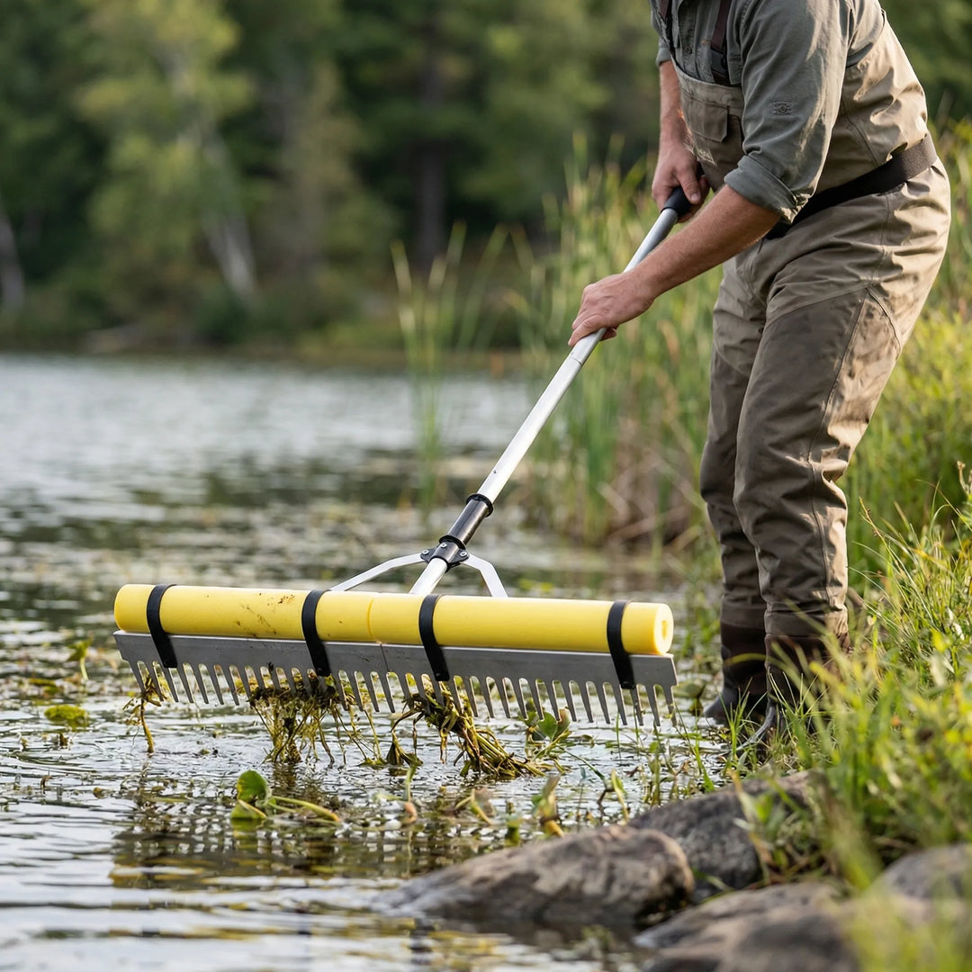 Pondlear - Floating Aquatic Weed Removal Rake Set