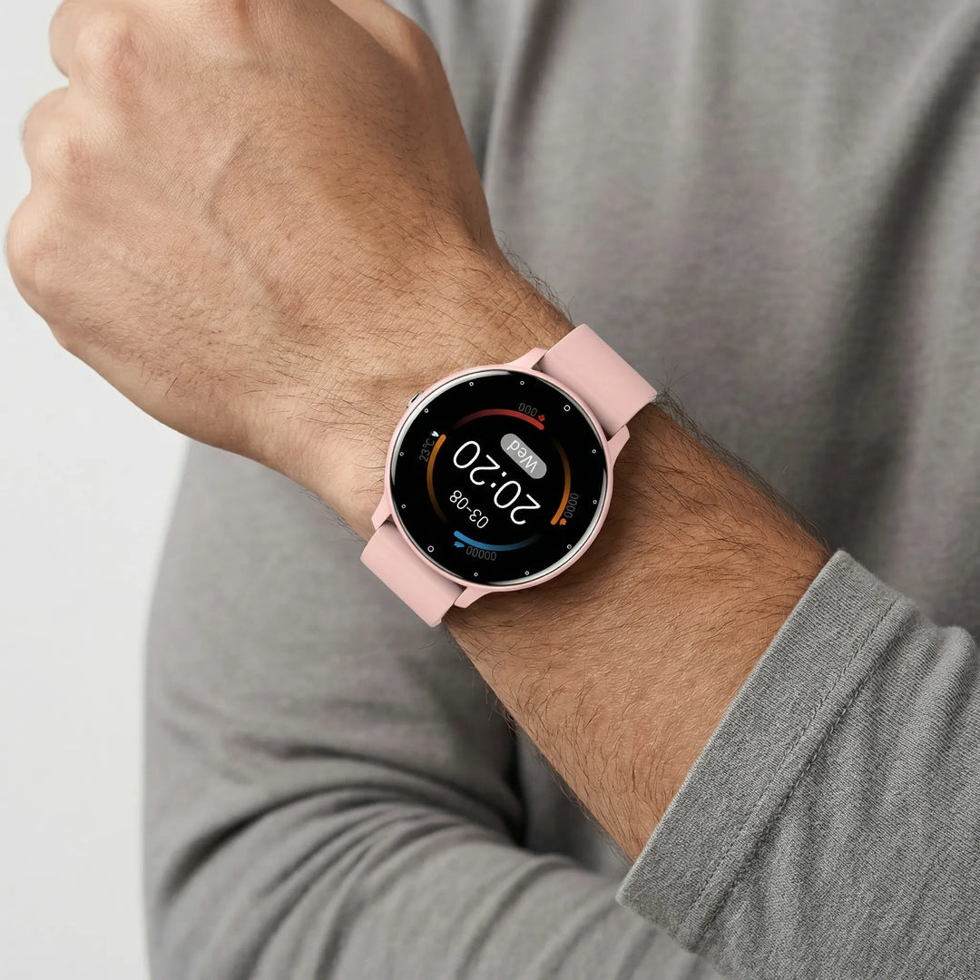 Pulsavo - Round-Face Multifunctional Smart Watch