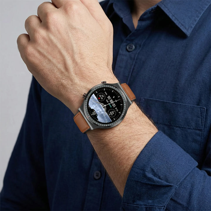 Pulsevex - Round-Face Full-Touch Smartwatch