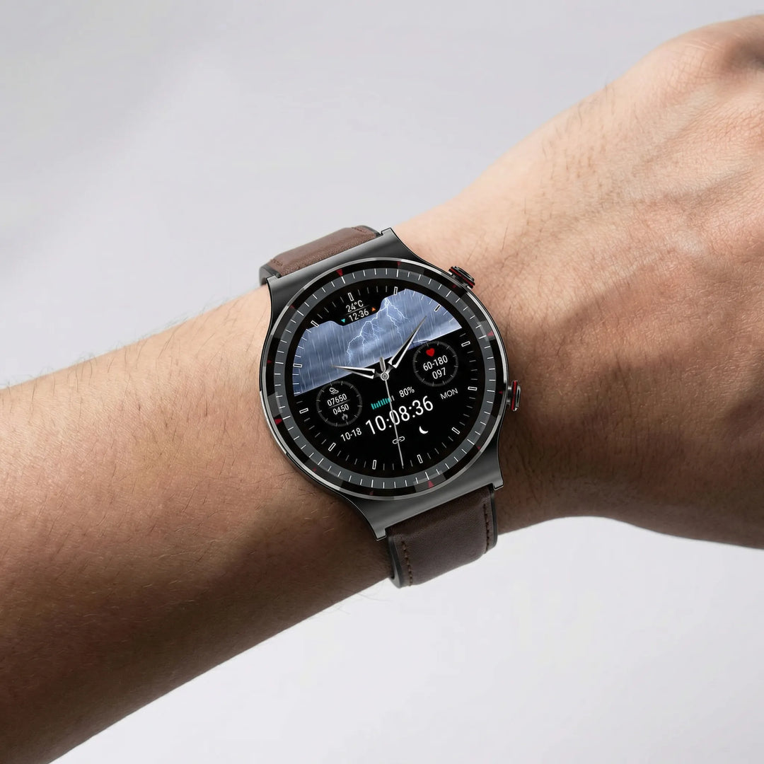 Pulsevex - Round-Face Full-Touch Smartwatch