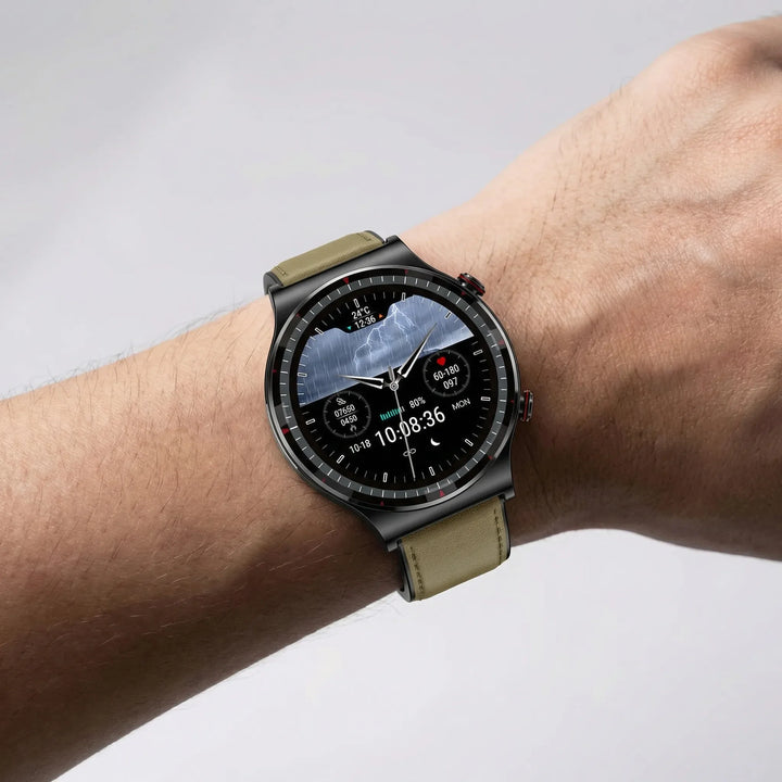 Pulsevex - Round-Face Full-Touch Smartwatch
