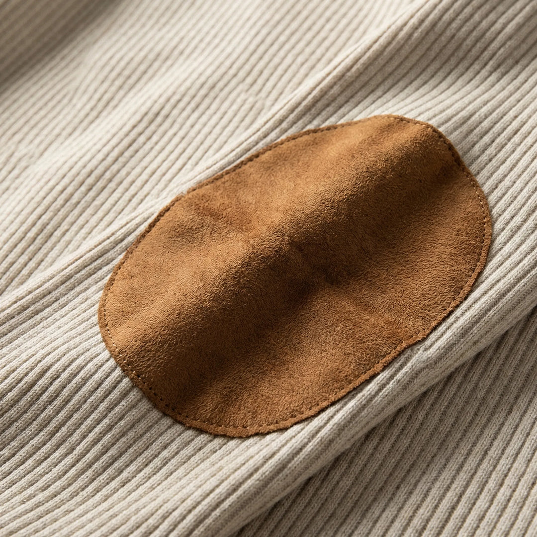Quartzen - Quarter-Zip Ribbed Knit Pullover