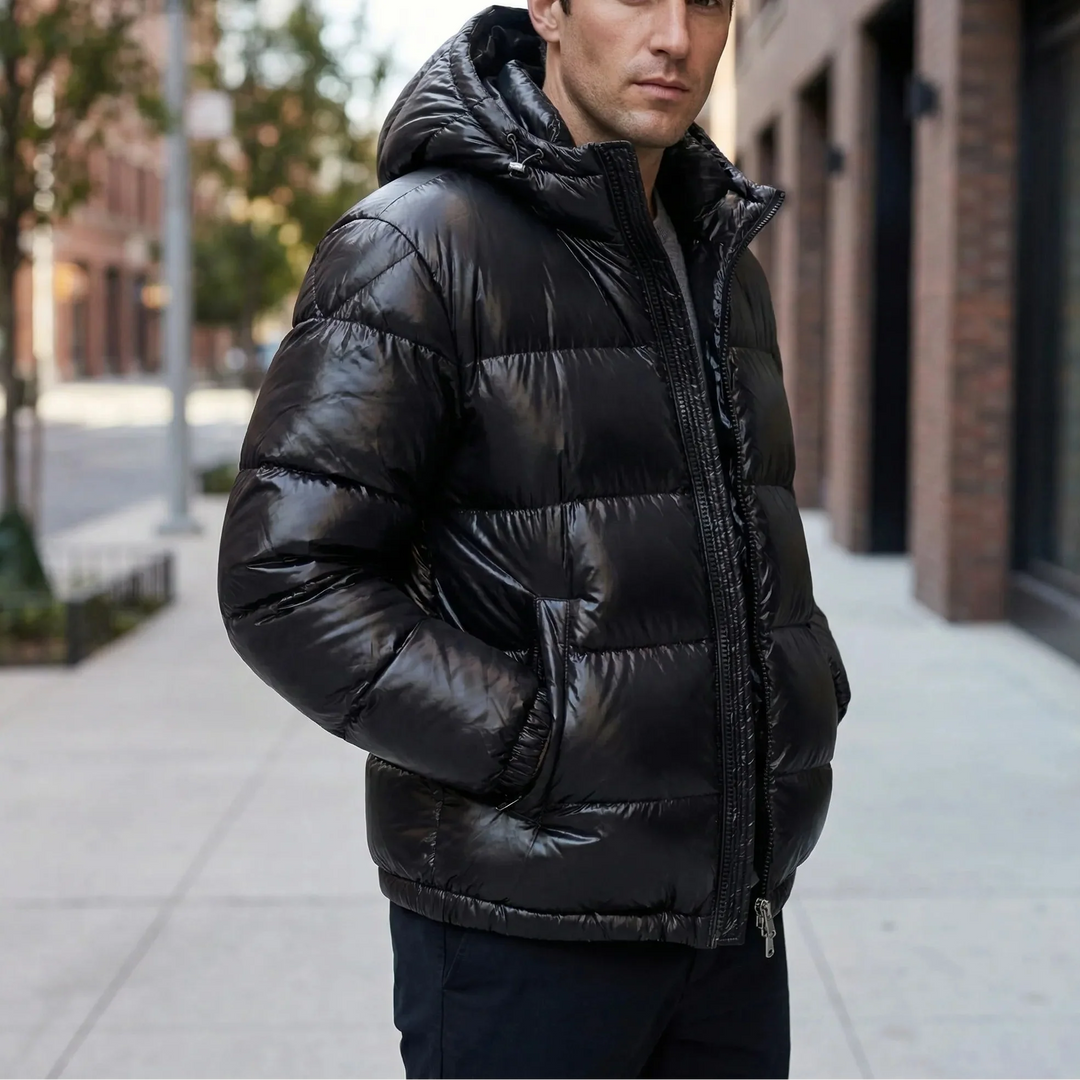 Quiltex - Quilted Hooded Puffer Jacket For Men