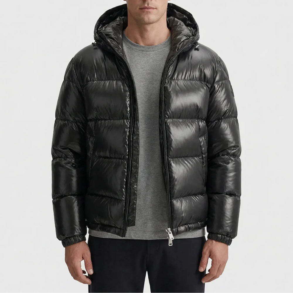 Quiltex - Quilted Hooded Puffer Jacket For Men