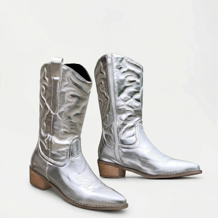 Ranchella - Pointed Toe Western Knee Boot
