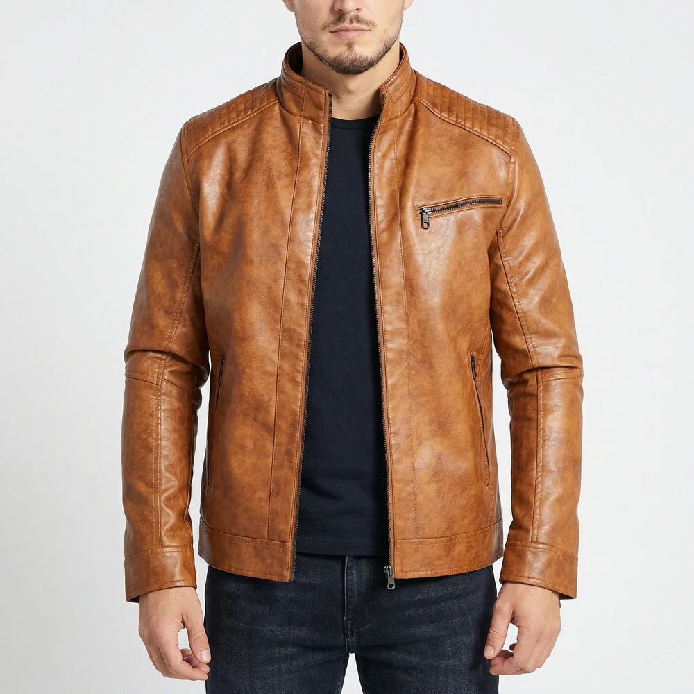 Ravekko - Classic Fit Moto-Style Jacket