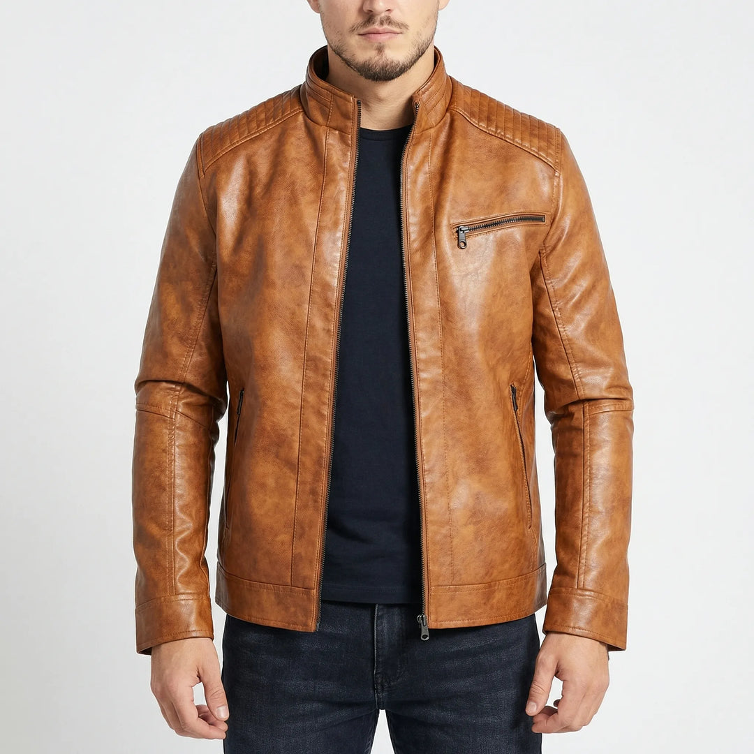 Ravekko - Classic Fit Moto-Style Jacket