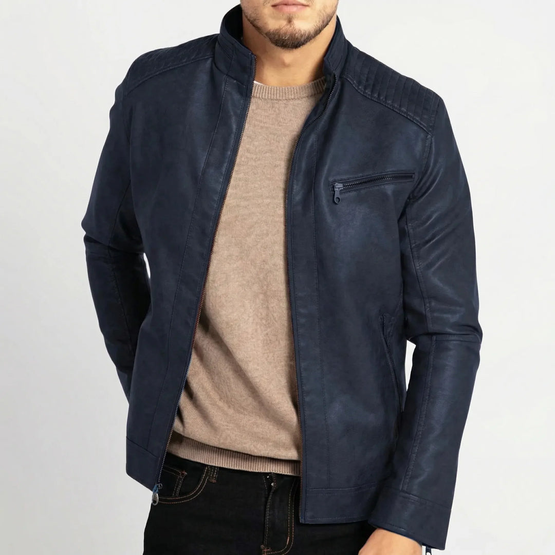 Ravekko - Classic Fit Moto-Style Jacket