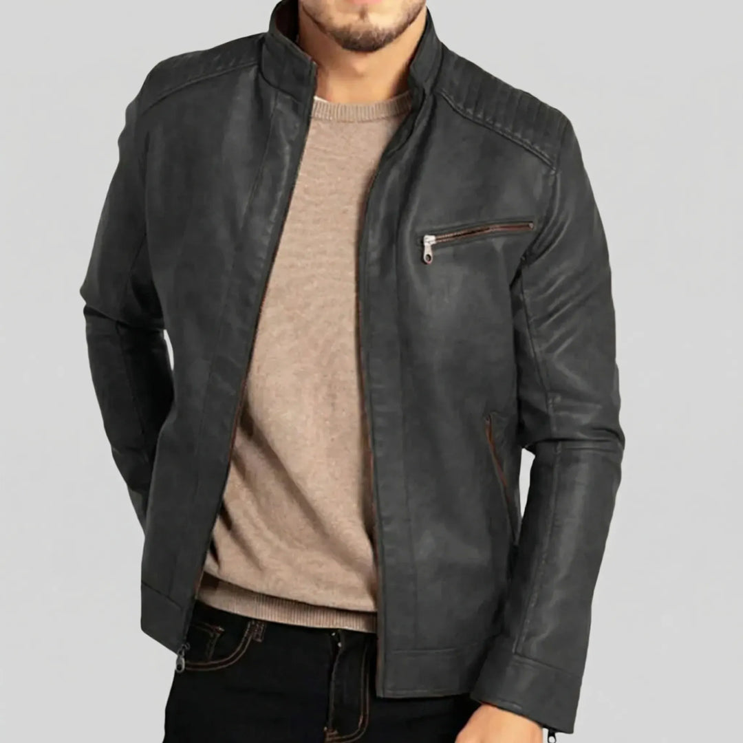 Ravekko - Classic Fit Moto-Style Jacket