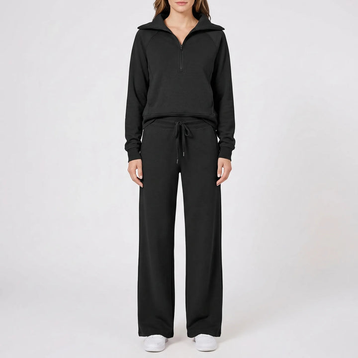 Relaxo - Coordinated Wide-Leg 2-Piece Set