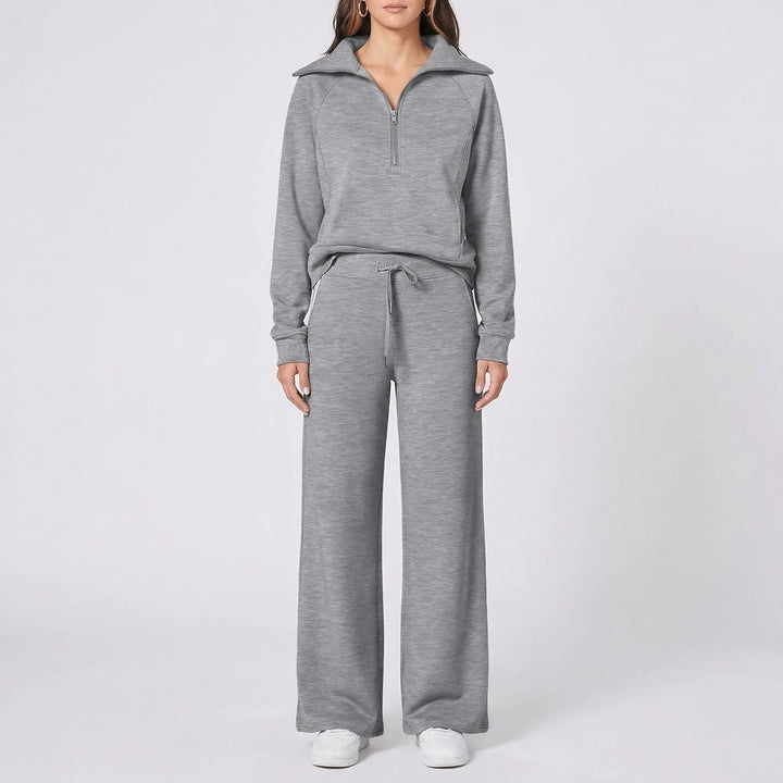 Relaxo - Coordinated Wide-Leg 2-Piece Set