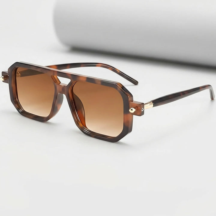Retravex - Vintage Square Aviator Sunglasses