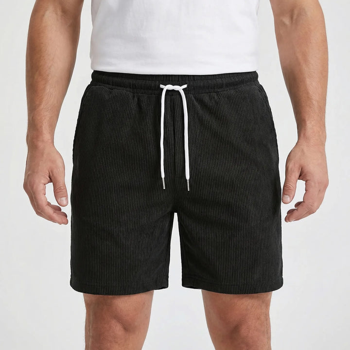 Ribvelo - Ribbed Texture Casual Men's Shorts