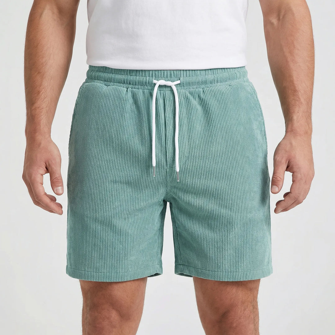 Ribvelo - Ribbed Texture Casual Men's Shorts