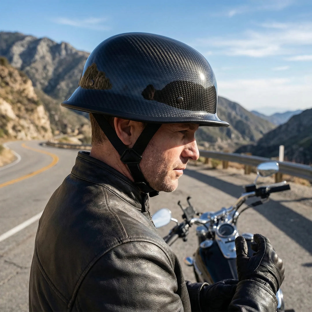 Ridlux - Vintage-Style Half Helmet For Riders