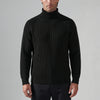 Slim Fit Ribbad Turtleneck Tröja för Män