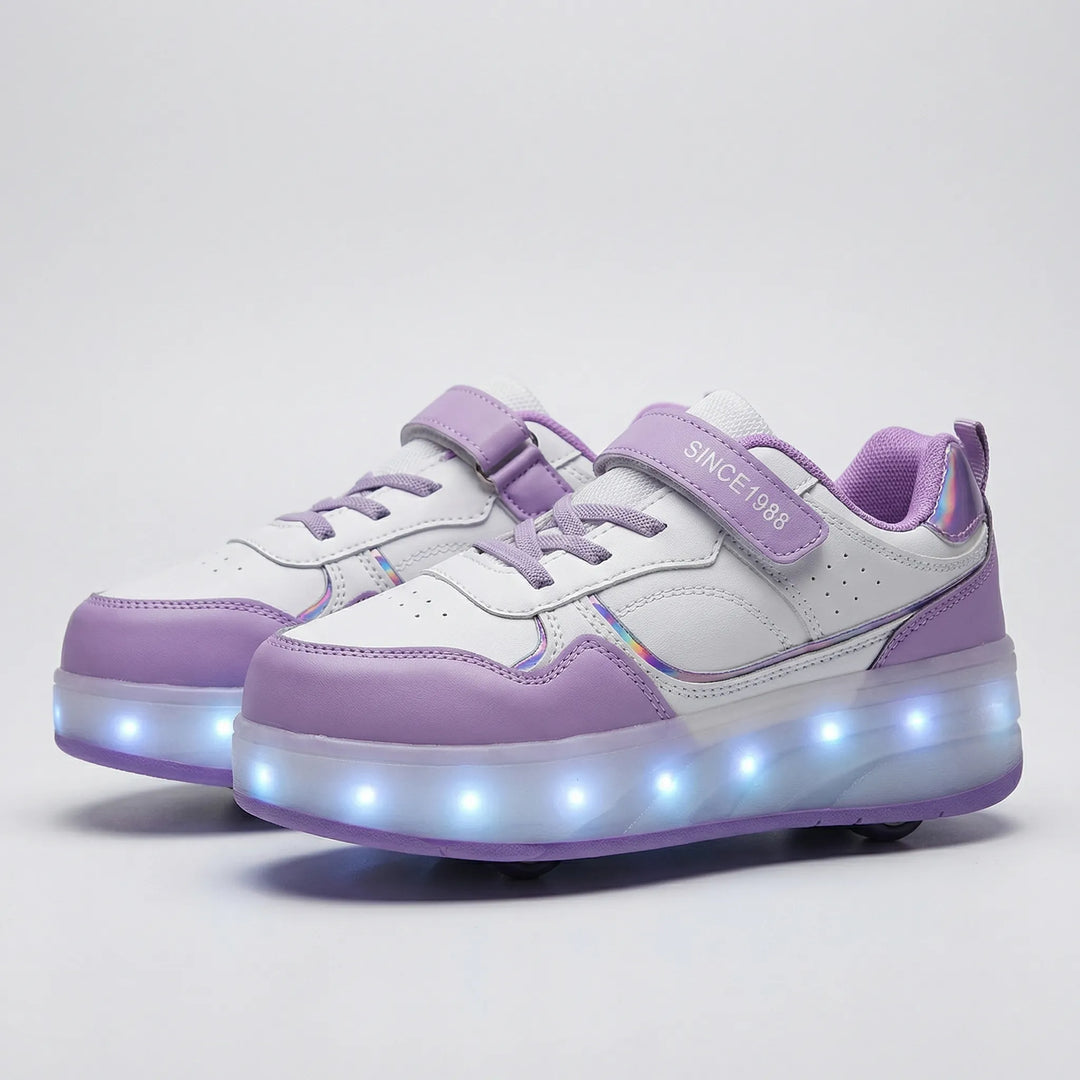 Rolluxe - Kids Light-Up Roller Sneaker Shoe