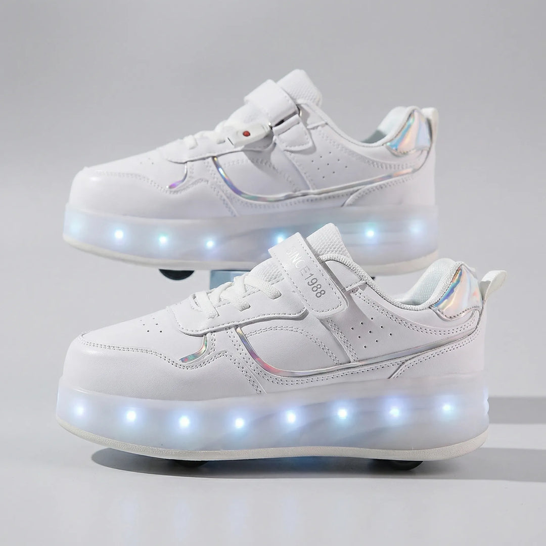 Rolluxe - Kids Light-Up Roller Sneaker Shoe