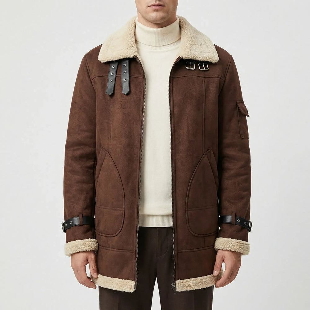 Ruvarka - Sherpa-Lined Zip-Up Men's Jacket