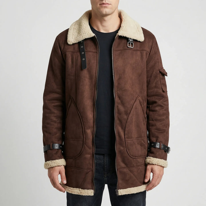 Ruvarka - Sherpa-Lined Zip-Up Men's Jacket