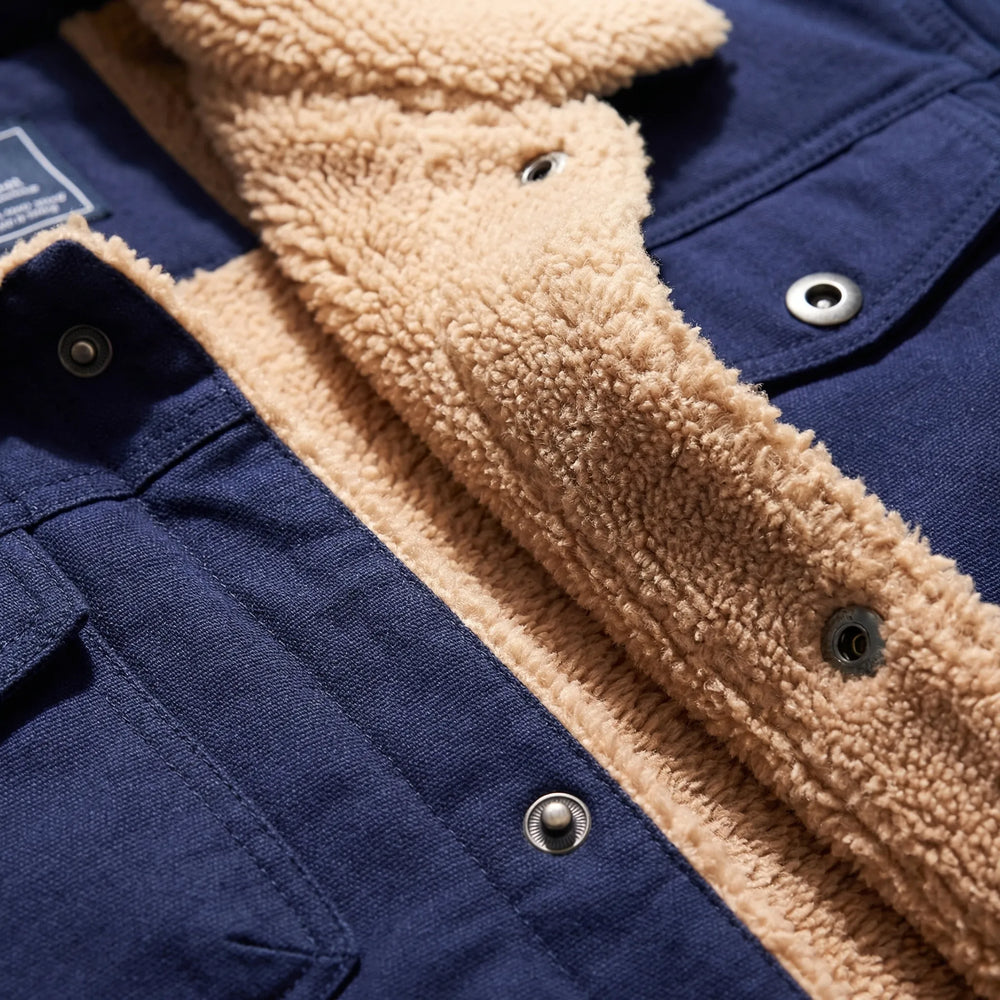 Ruxton - Sherpa-Lined Button-Front Men's Jacket