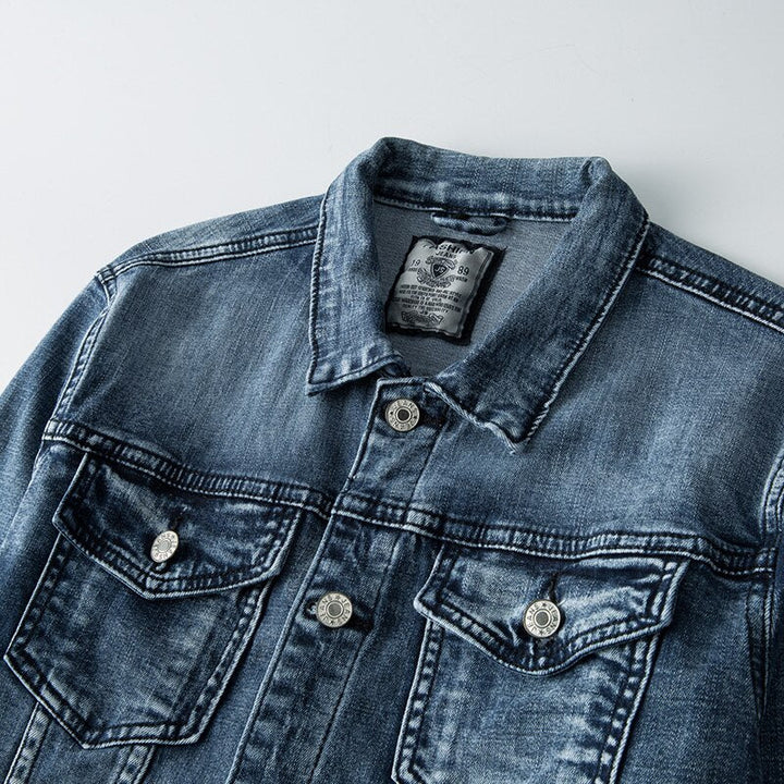 Biker Attityd - Denimjacka för Män