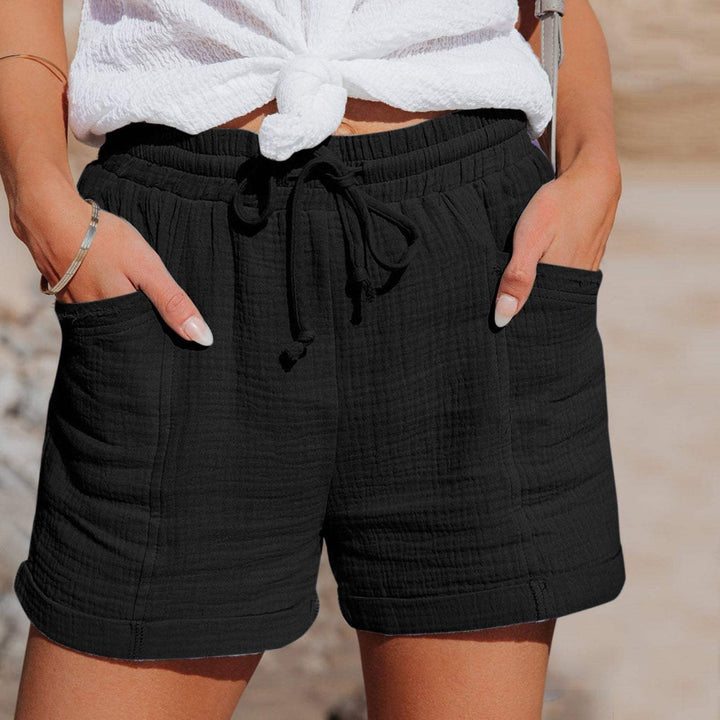 Avslappnade lätta shorts för kvinnor