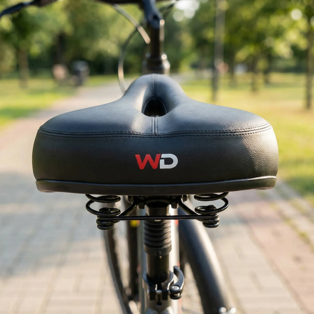 Saddlux - Extra-Wide Cushioned Bicycle Saddle