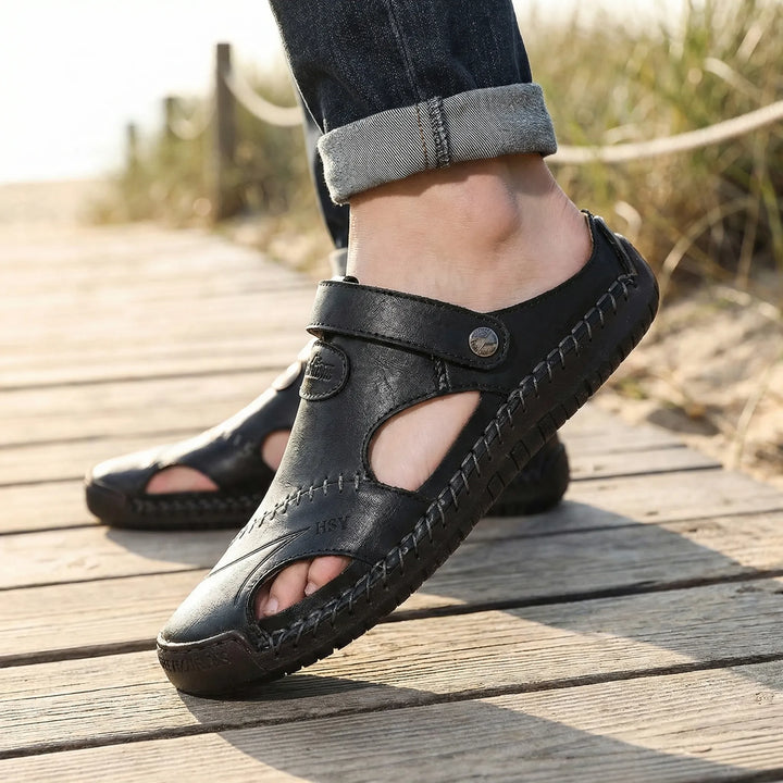 Sandavo - Closed-Toe Adjustable Strap Sandal