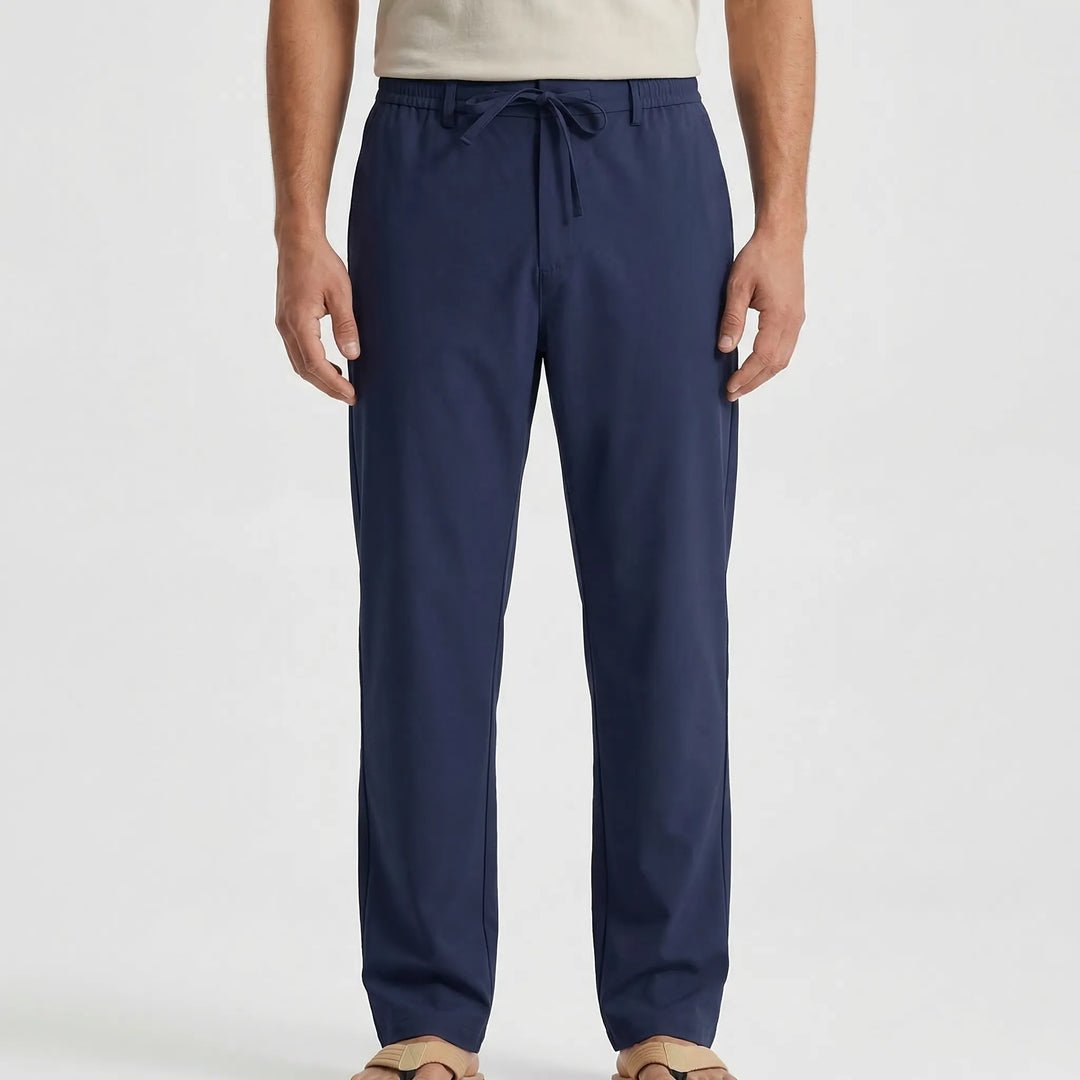 Sandova - Relaxed Fit Drawstring Casual Pants