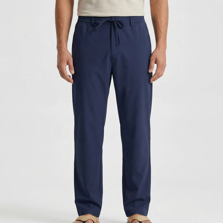 Sandova - Relaxed Fit Drawstring Casual Pants