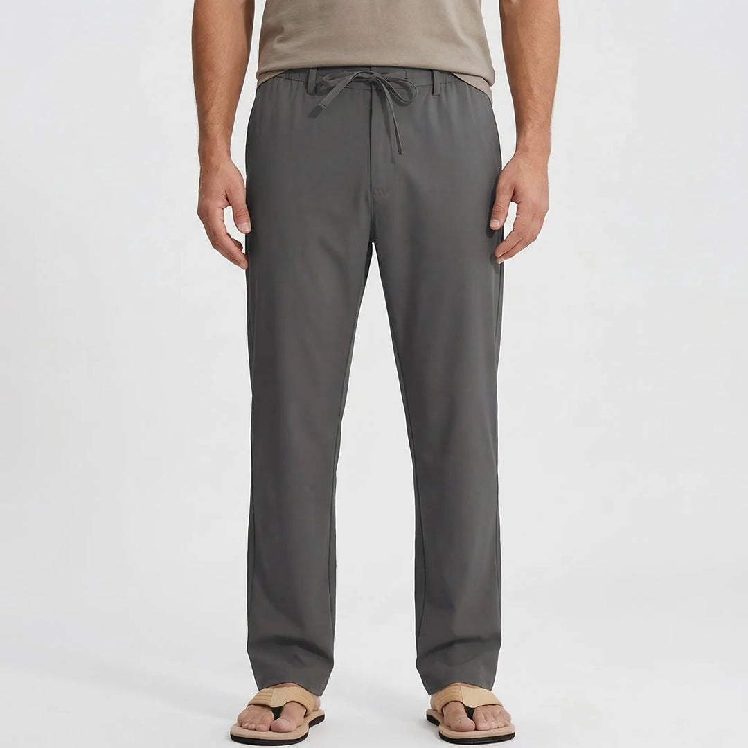 Sandova - Relaxed Fit Drawstring Casual Pants