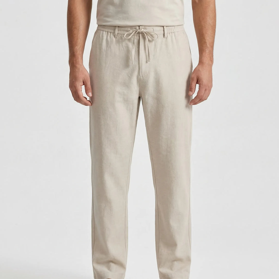 Sandova - Relaxed Fit Drawstring Casual Pants