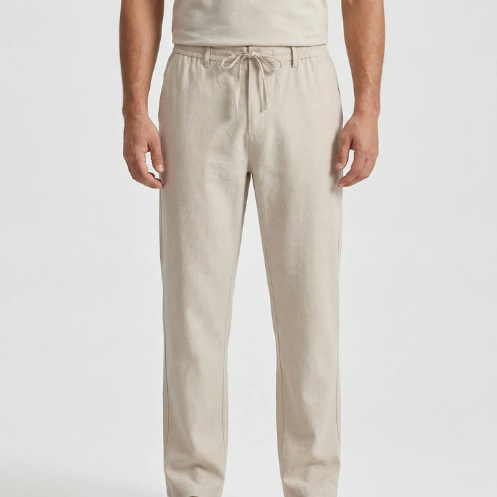 Sandova - Relaxed Fit Drawstring Casual Pants