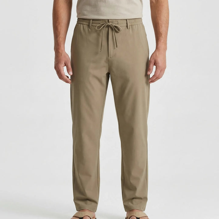 Sandova - Relaxed Fit Drawstring Casual Pants