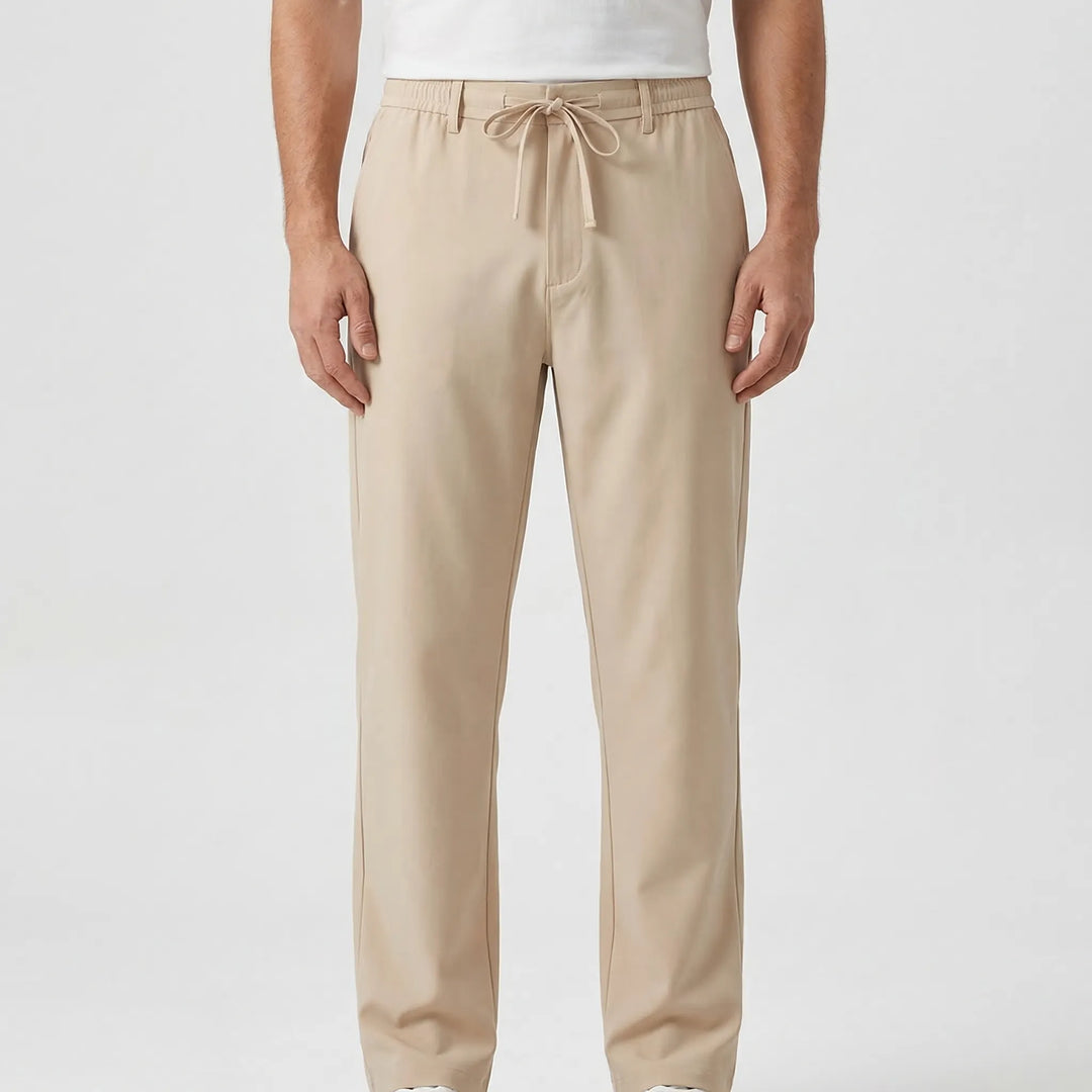 Sandova - Relaxed Fit Drawstring Casual Pants