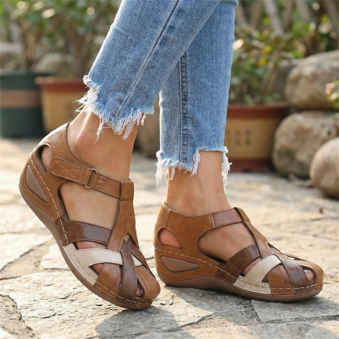 Sandriva - Open-Toe Wedge Sandal For Women