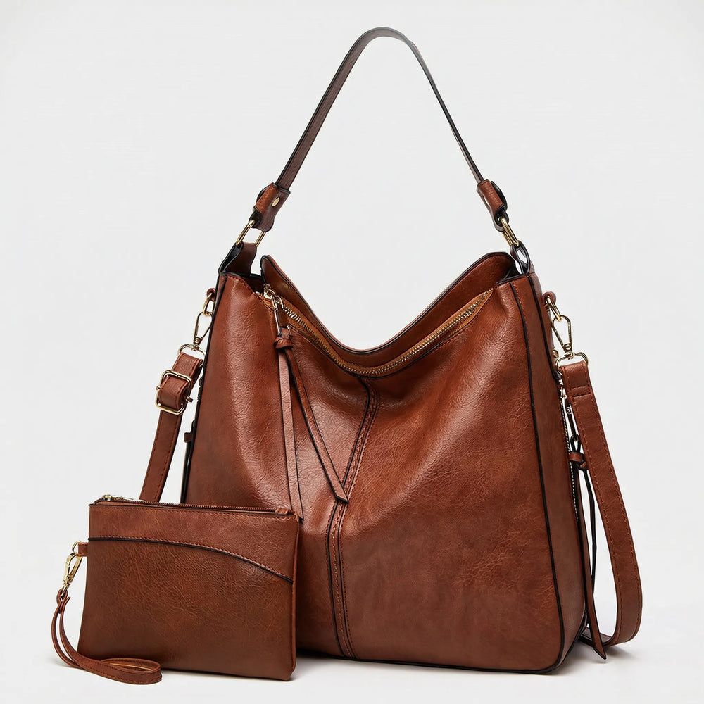 Satcheva - Spacious Hobo Shoulder Tote Bag