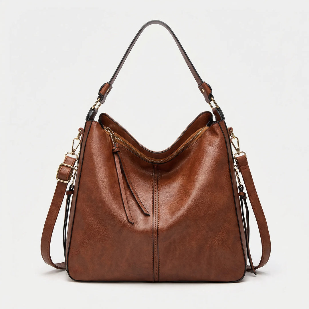 Satcheva - Spacious Hobo Shoulder Tote Bag