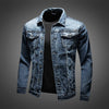 Biker Attityd - Denimjacka för Män