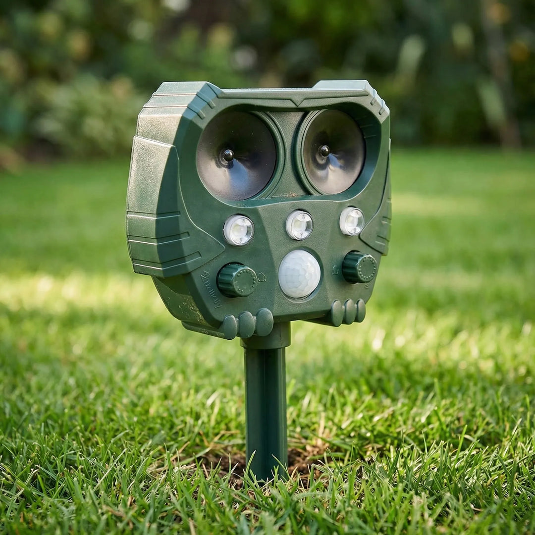 Scatterix - Solar-Powered Outdoor Ultrasonic Animal Deterrent