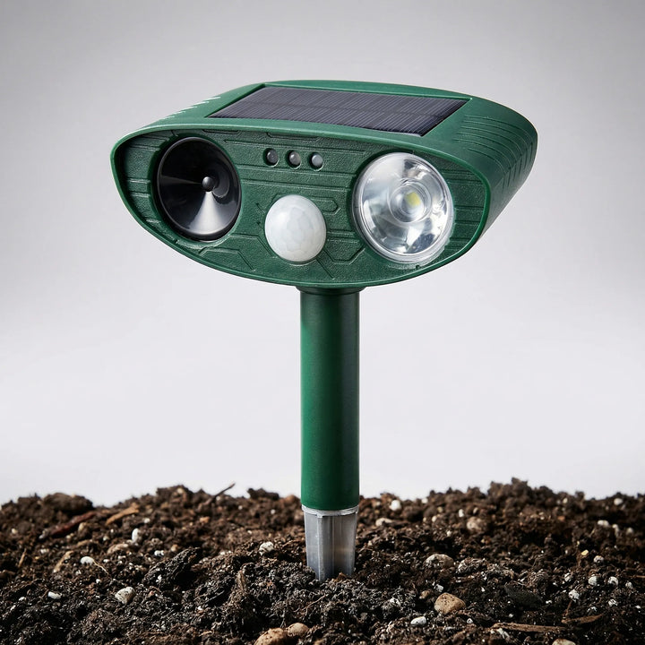Scurrex - Solar-Powered Ultrasonic Animal Repeller Stake