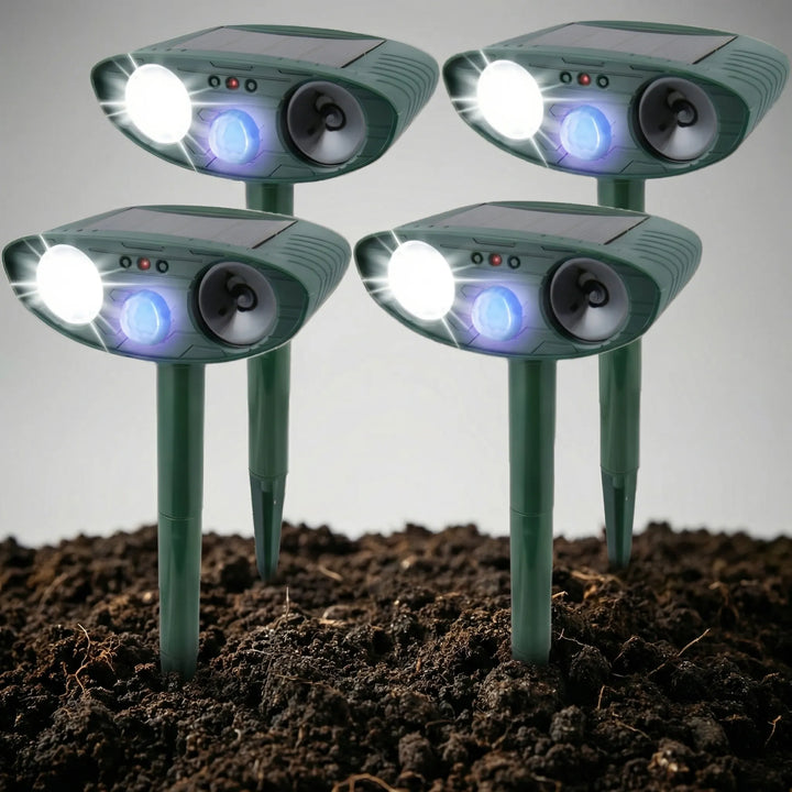 Scurrex - Solar-Powered Ultrasonic Animal Repeller Stake
