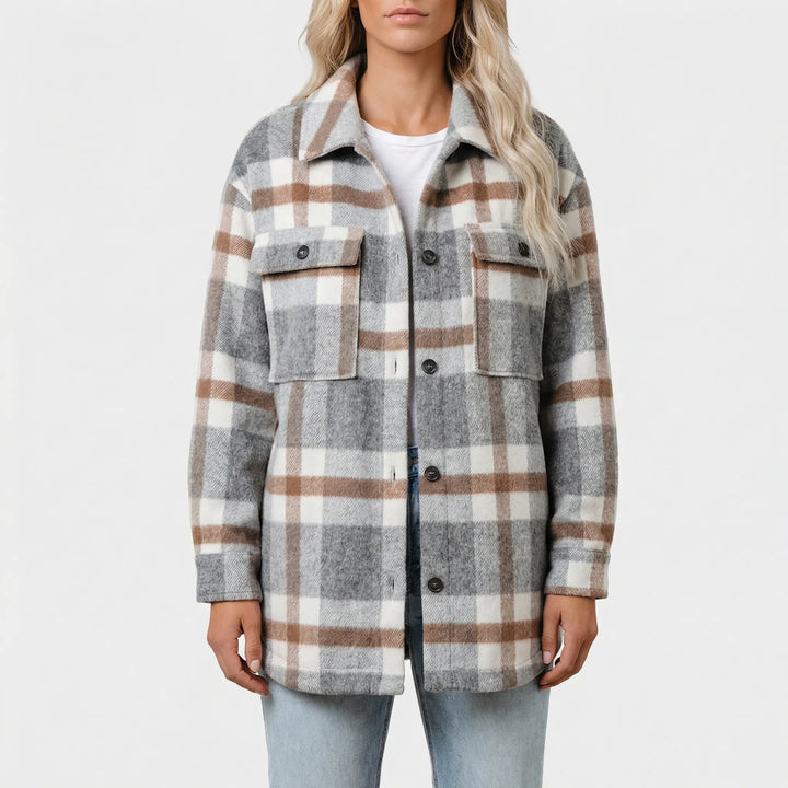 Shacква - Relaxed Fit Plaid Overshirt