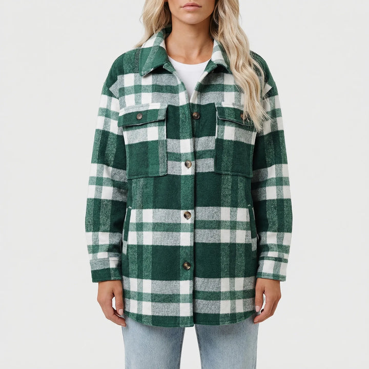 Shacква - Relaxed Fit Plaid Overshirt